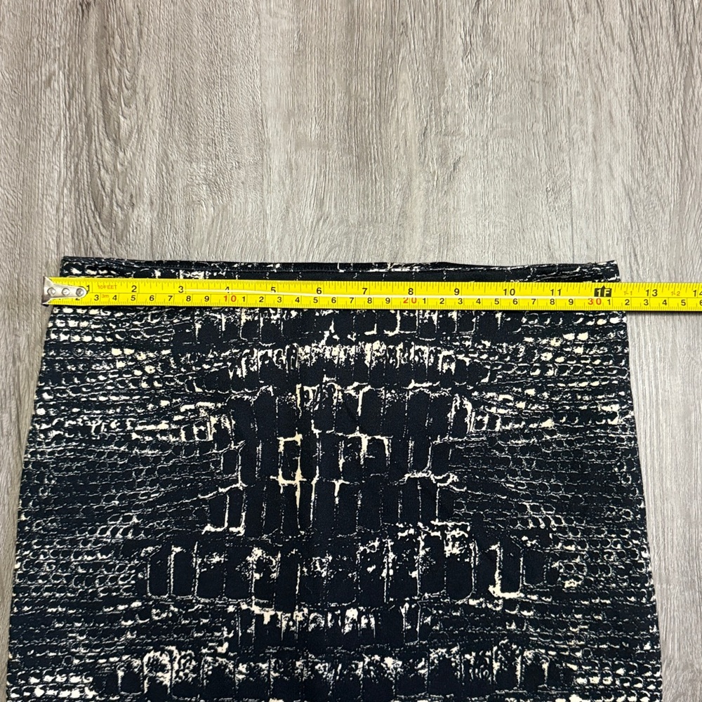 McQ ALEXANDER MCQUEEN Croc Print Pencil Skirt S - Picture 9 of 11